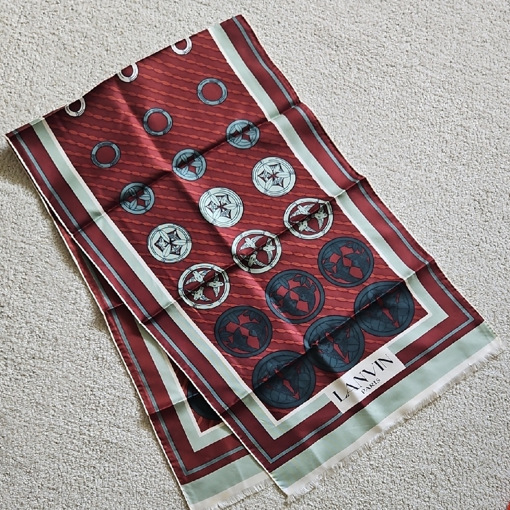 Two vintage scarves by Lanvin & Liberty - Picture 2 of 10